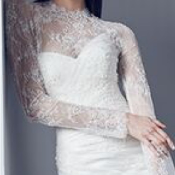 Romona Keveza size 10 white wedding gown - Picture 6 of 9